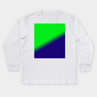 green blue texture Kids Long Sleeve T-Shirt